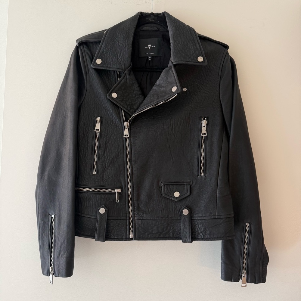 7 For All Mankind Leather Jacket